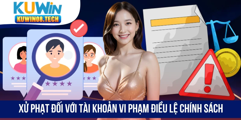 Xử phạt đối với tài khoản vi phạm điều lệ chính sách